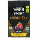 Vega, スポーツ、無糖エナジャイザー、アサイーベリー、30袋、各0.11 oz (3.2 g)  (Discontinued Item)