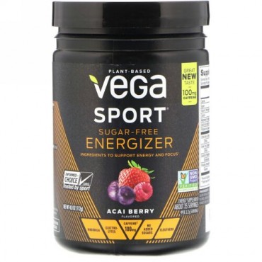 Vega, スポート、シュガーフリー エナジャイザー、アサーイベリー、4.0 oz (112 g) (Discontinued Item)