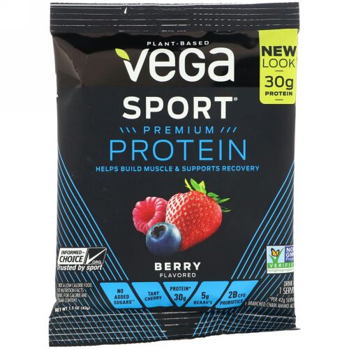 Vega, Sport Premium Protein, Berry, 1.5 oz (42 g)