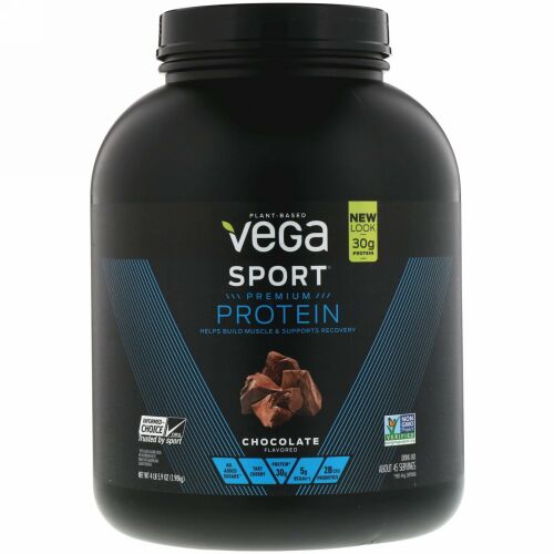 Vega, スポーツプレミアムプロテイン、チョコレート、4 lb (5.9 oz)