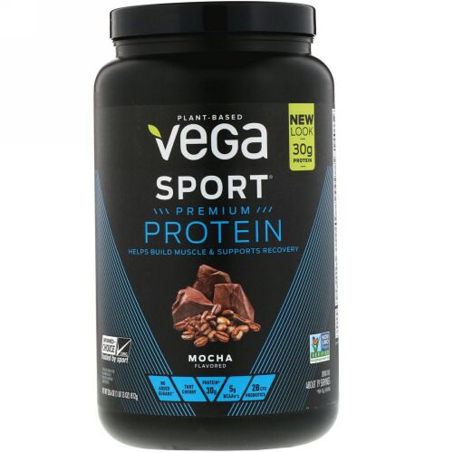 Vega, Sport（スポーツ）プレミアムプロテイン、モカ、812 g