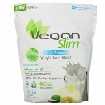 VeganSmart, ヴィーガンスリム、 高プロテイン、 減量シェイク、 バニラ、 24.2 oz (686 g)