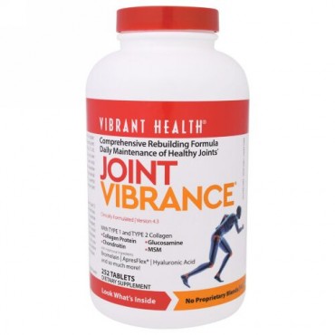Vibrant Health, Joint Vibrance、バージョン 4.3、タブレット  252 錠 (Discontinued Item)