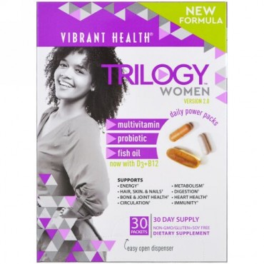 Vibrant Health, トリロジー・ウィメン、デイリーパワーパック、バージョン2.0、30袋 (Discontinued Item)