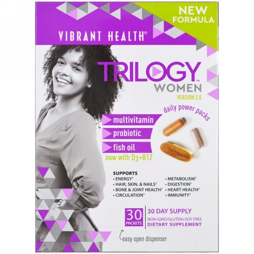 Vibrant Health, トリロジー・ウィメン、デイリーパワーパック、バージョン2.0、30袋 (Discontinued Item)