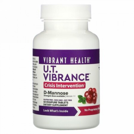 Vibrant Health, U.T. Vibrance、バージョン1.1、 ベジピュア・タブレット50錠