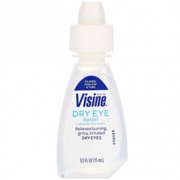 Visine, ドライアイリリーフ、 潤滑剤目薬、 無菌、 1/2 fl oz (15 ml) (Discontinued Item)