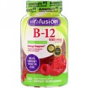 VitaFusion, B12、ナチュラルラズベリー風味、1,000mcg、グミ140粒