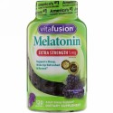 VitaFusion, Extra Strength（エクストラストレングス）メラトニン、天然ブラックベリー味、5mg、グミ120粒