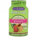 VitaFusion, シンプルに良い、女性用コンプリートマルチビタミン、天然タンジェリン味、グミ120個 (Discontinued Item)