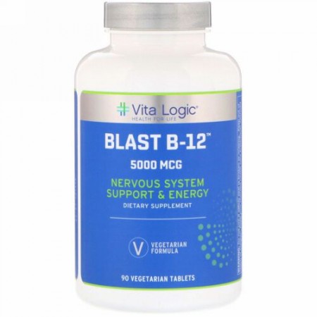 Vita Logic, Blast B-12, 5,000 mcg, 90 Vegetarian Tablets (Discontinued Item)