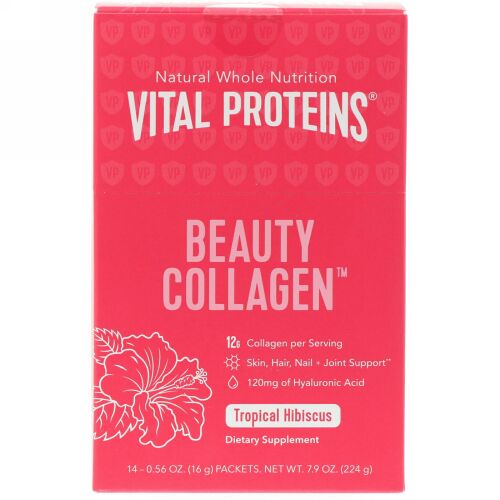 Vital Proteins, ビューティーコラーゲン、トロピカルハイビスカス、14パック、各0.56 oz (16 g)  (Discontinued Item)