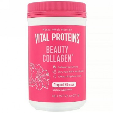 Vital Proteins, Beauty Collagen, Tropical Hibiscus, 9.6 oz (271 g)