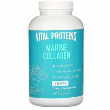 Vital Proteins, マリンコラーゲン、天然魚、450mg、カプセル360粒