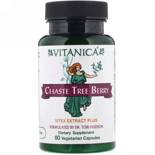 Vitanica, Chaste Tree Berry, Vitex Extract Plus for Women, 60 Vegetarian Capsules (Discontinued Item)