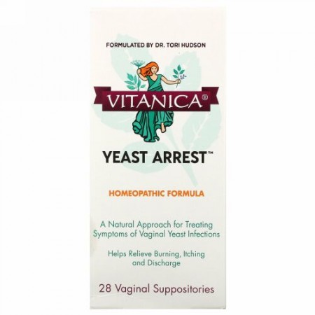 Vitanica, イーストアレスト、膣のサポート、膣座薬28錠