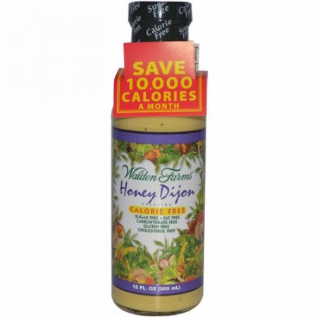Walden Farms, ハニーディジョンドレッシング、12 fl oz (355 ml)