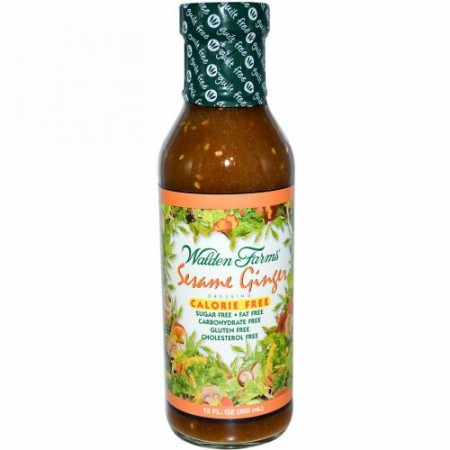 Walden Farms, セサミ・ジンジャー ドレッシング、12 fl oz (355 ml)