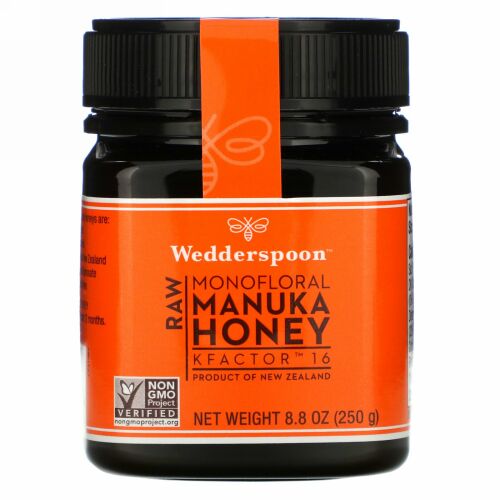 Wedderspoon, 未加工マヌカハニー、Kファクター16、8.8 oz (250 g)