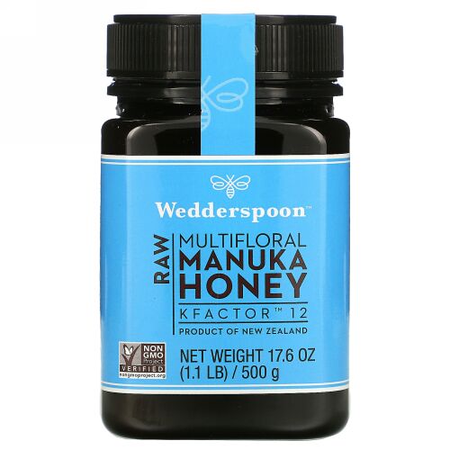 Wedderspoon, 未加工マルチフローラルマヌカハニー、KFactor（Kファクター）12、500g（1.1ポンド）