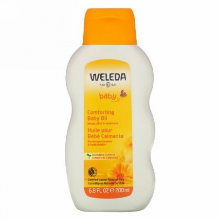 Weleda, Baby, Comforting Baby Oil, Calendula Extracts, 6.8 fl oz (200 ml)