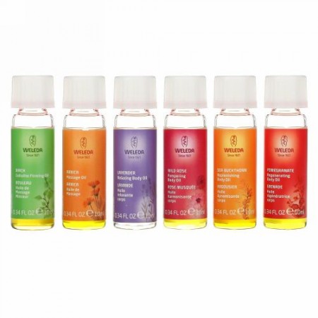 Weleda, ボディーオイル、エッセンシャルキット、6種類のオイル、(各0.34 fl oz)