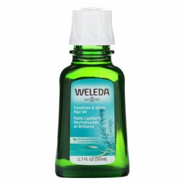 Weleda, Condition & Shine Hair Oil, Rosemary Extracts, 1.7 fl oz (50 ml)