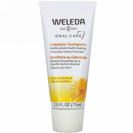 Weleda, Oral Care, Calendula Toothpaste, Fennel, 2.5 fl oz (75 ml)