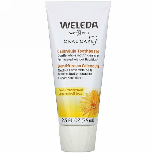 Weleda, Oral Care, Calendula Toothpaste, Fennel, 2.5 fl oz (75 ml)