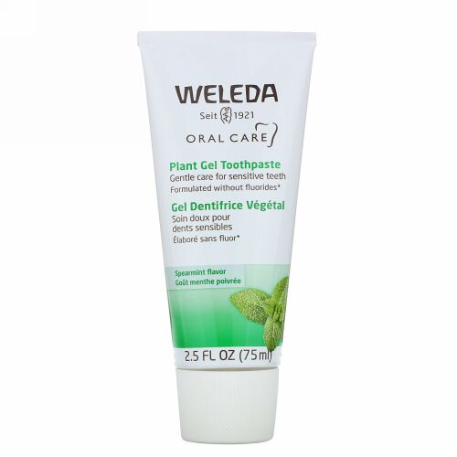 Weleda, オーラルケア、プラントジェル歯磨き粉、スペアミント、75ml（2.5液量オンス）