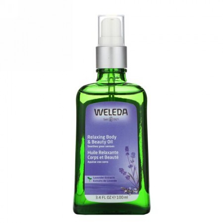 Weleda, リラクシングボディ & ビューティーオイル、ラベンダーエキス、3.4液量オンス (100 ml)