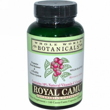 Whole World Botanicals, Royal Camu, 350 mg, 140 Vegetarian Capsules