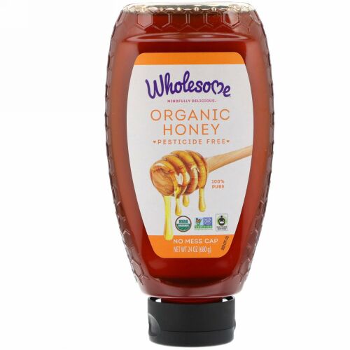 Wholesome, オーガニックハニー、24 oz (680 g)