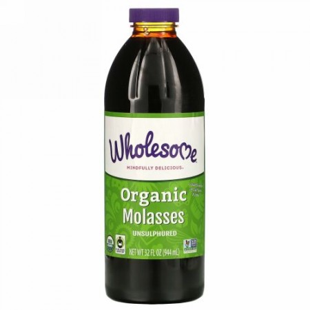 Wholesome, オーガニック・モラセス（糖蜜）、硫黄添加物なし、32 fl oz (944 ml)