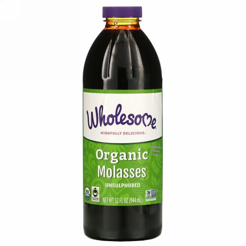 Wholesome, オーガニック・モラセス（糖蜜）、硫黄添加物なし、32 fl oz (944 ml)