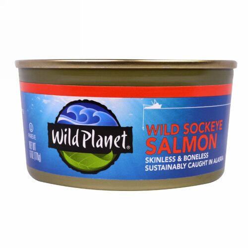 Wild Planet, ワイルドソックアイ、 スキンレス & ボーンレス、 6 oz (170 g)