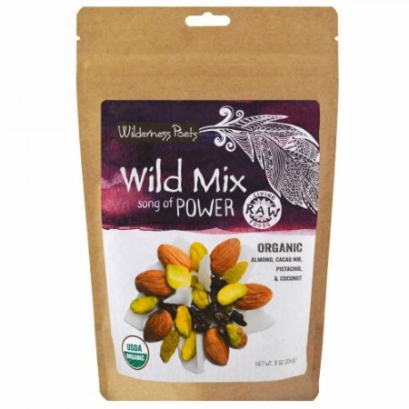 Wilderness Poets, オーガニックワイルドミックス, パワー, 8オンス (226.8 g) (Discontinued Item)