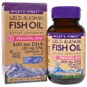 Wiley's Finest, ワイルド・アラスカン・フィッシュオイル、胎児期DHA、600mg、フィッシュ・ソフトジェル60錠