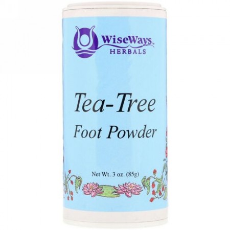 WiseWays Herbals, Tea-Tree Foot Powder, 3 oz (85 g)