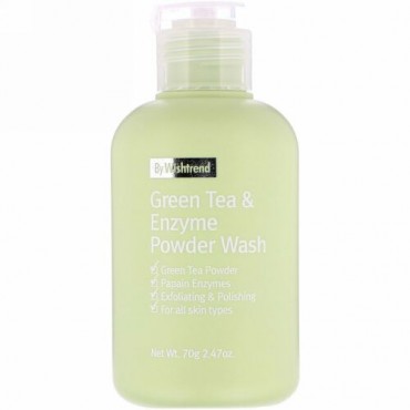 Wishtrend, 緑茶&酵素パウダーウォッシュ、2.47オンス (70 g)