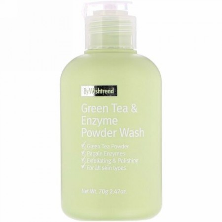Wishtrend, 緑茶&酵素パウダーウォッシュ、2.47オンス (70 g)
