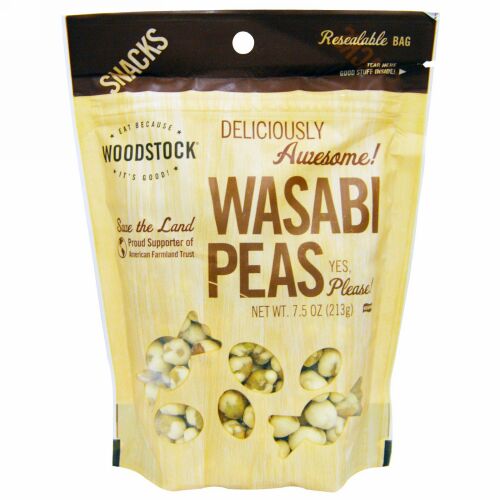 Woodstock, ワサビ豆、7.5オンス（213 g） (Discontinued Item)