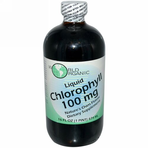 World Organic,  液状葉緑素, 100 mg, 16 液量オンス (474 ml)