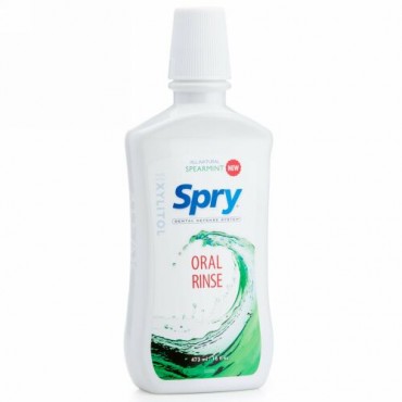 Xlear, Spry、 オーラルリンス、スペアミント、 16液量オンス (437 ml)