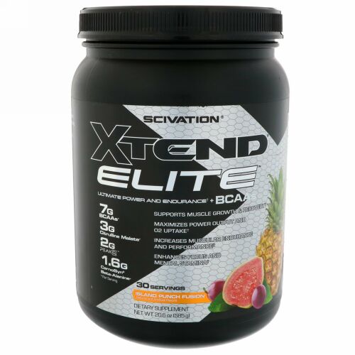 Xtend, Xtend Elite（エクステンドエリート）、アルティメットパワー＆エンデュランス＋BCAA、アイランドパンチフュージョン、585g（1.3lbs） (Discontinued Item)