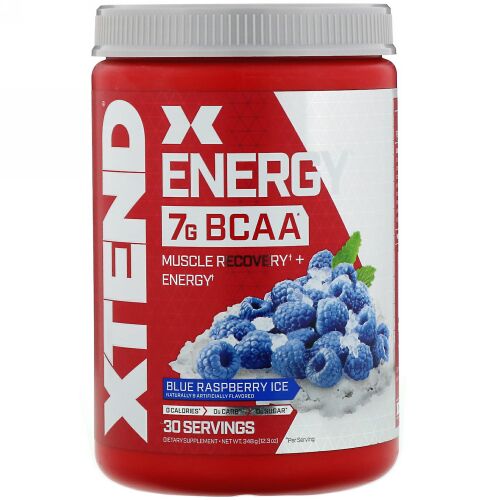 Xtend, エナジー、7G BCAA、ブルーラズベリーアイス、348g（12.3オンス）
