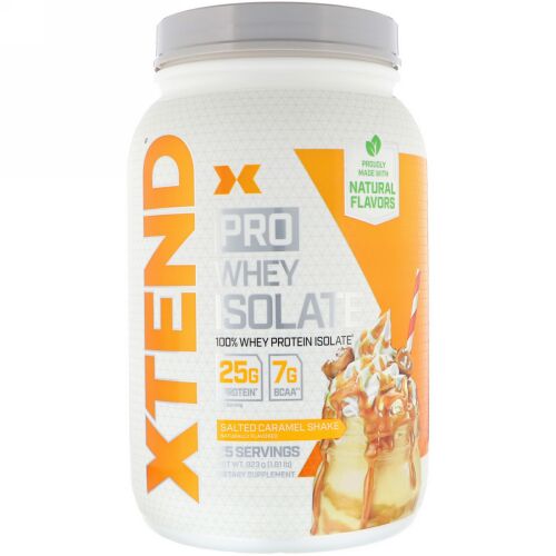 Xtend, エクステンドプロ、ホエイアイソレート、塩キャラメルシェイク、1.81 lb (823 g) (Discontinued Item)