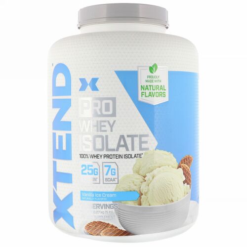 Xtend, Xtend Pro、ホエイアイソレート、バニラアイスクリーム、5 lb (2.27 kg)