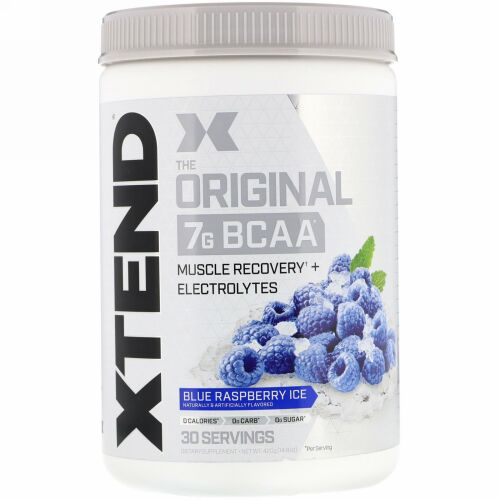 Xtend, オリジナル7G BCAA、ブルーラズベリーアイス、420g（14.8オンス）