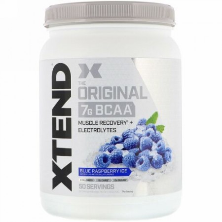 Xtend, オリジナル7G BCAA、ブルーラズベリーアイス、700g（1.5ポンド）